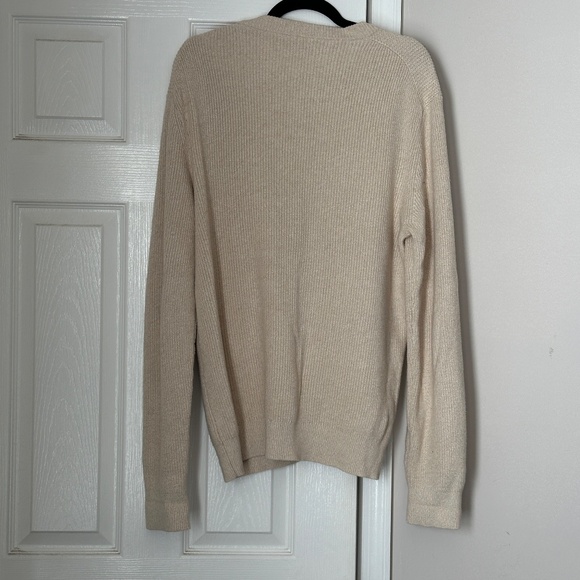 UNTUCKit Seaver Knit Sweater Men’s Pullover Oatmeal Beige Size Large Cotton - Picture 3 of 6
